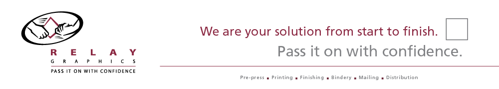Relay Graphics Logo and Tagline